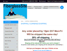 Tablet Screenshot of fiberglasssite.com